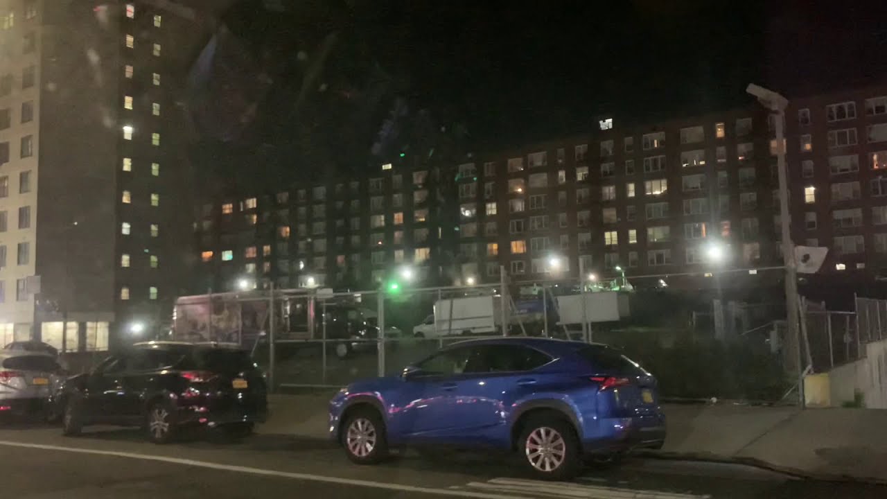 Driving Around HILLSIDE AVE.QUEENS NY at Night (JAMAICAQUEENS VILLAGE