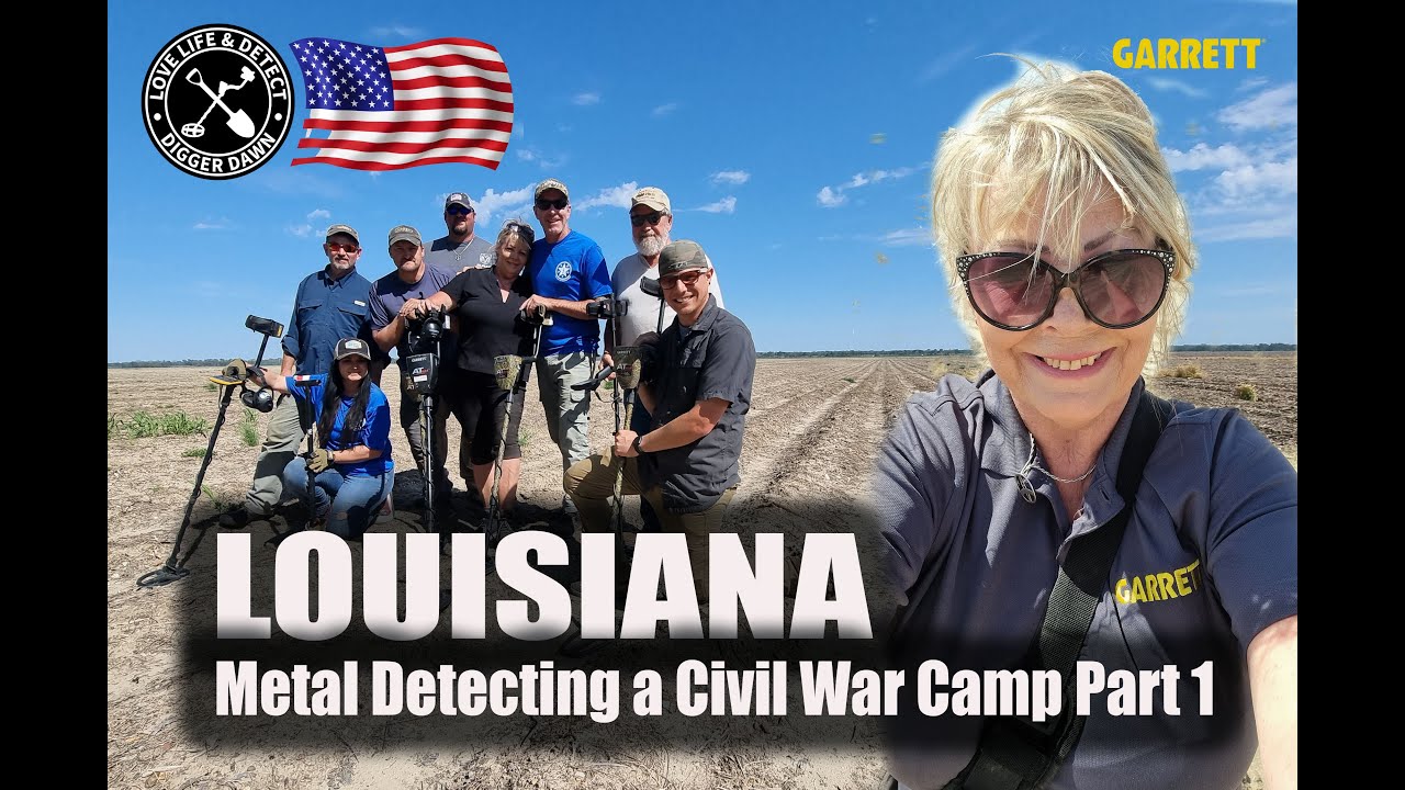 Metal Detecting in Louisiana Part 1 Civil War Camp Garrett AT Max