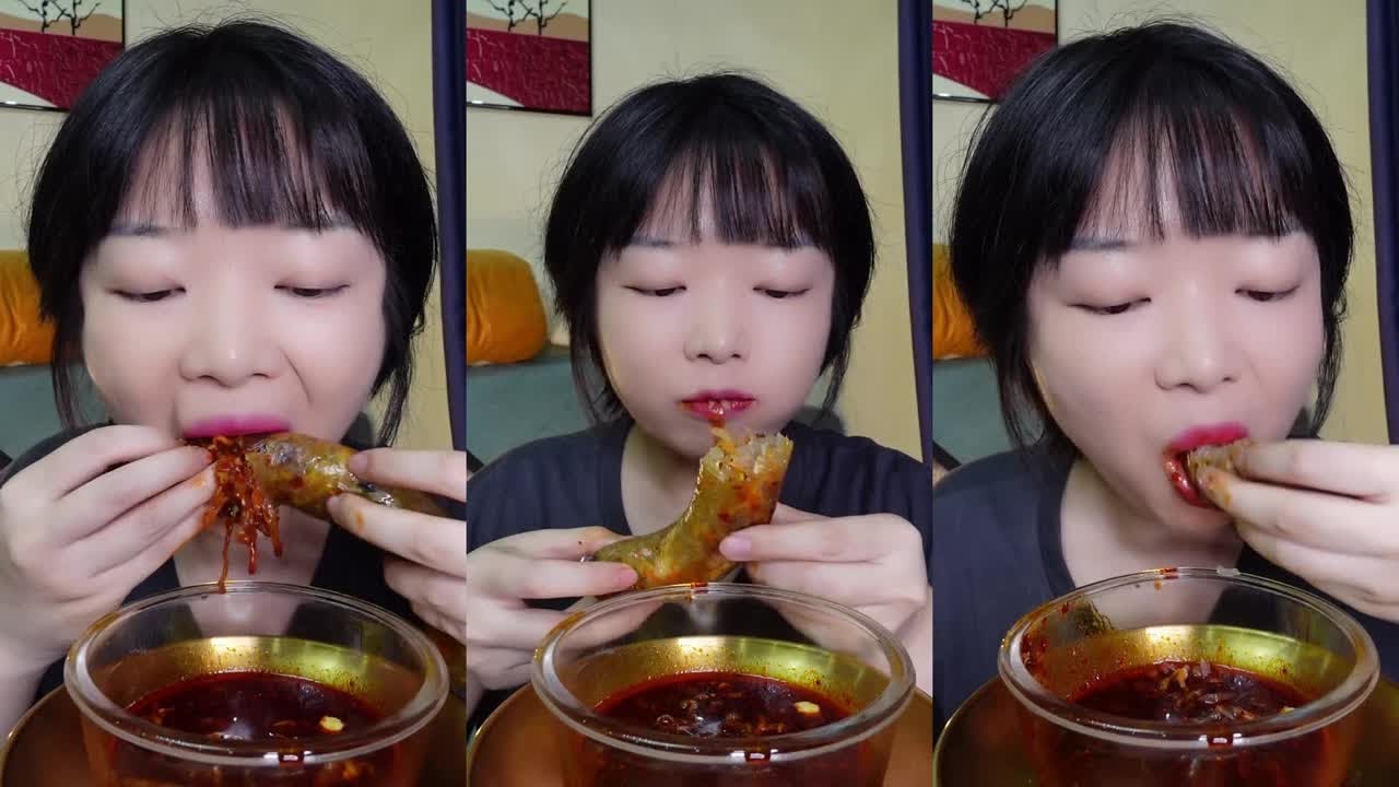 ASMR MUKBANG Spicy food Chili Yum Yum 67 YouTube