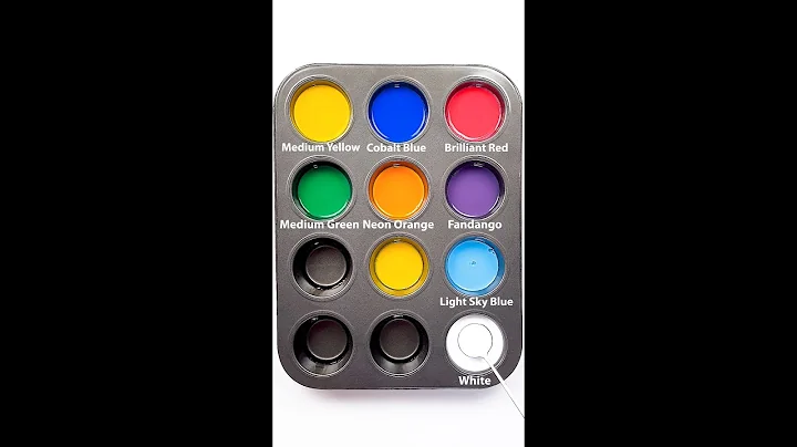 Creating 8 Colors with Just 4 Primary Colors #colormixing #satisfying #asmr #mixingcolors 