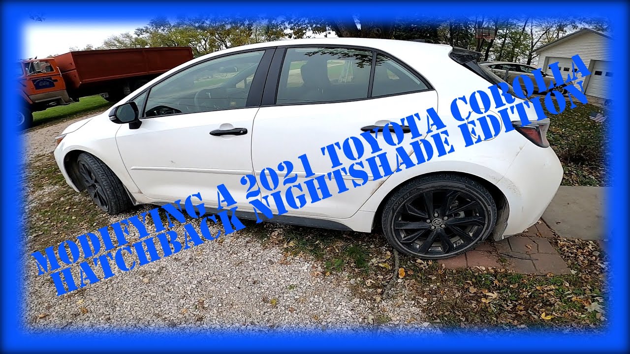 Modifying a 2021 Toyota Corolla Hatch for  winter tires Part 1