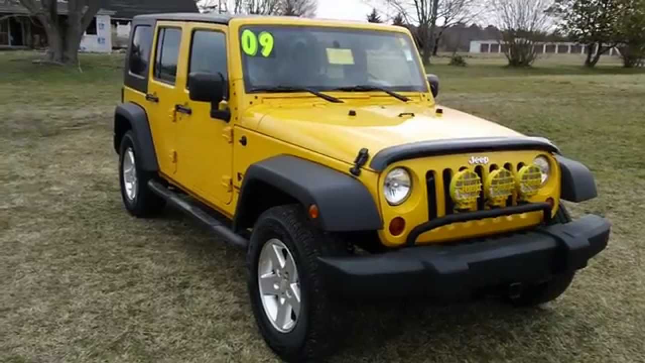 Used car Sale Maryland 2009 Jeep Wrangler Unlimited 4 Door 4WD Manual  transmission - YouTube