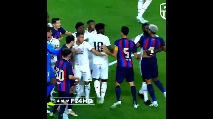 شجار لاعبين برشلونة وريال مدريد | الكلاسيكو