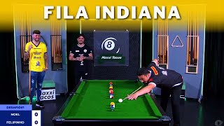 Felipinho o Rei da Puxadinha VS Noel Snooker no DESAFIO da Fila Indiana!!