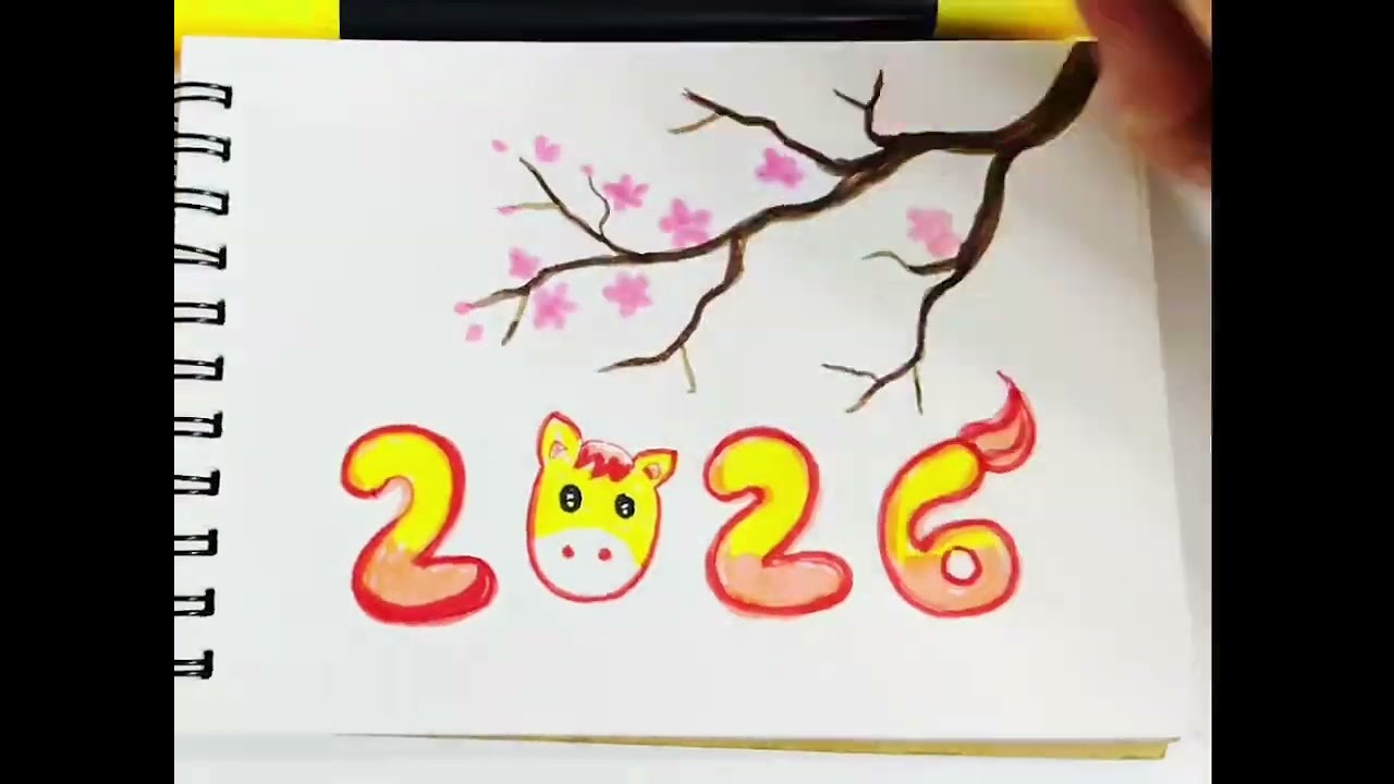 Vẽ Trang Trí Tết Đơn Giản 