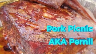How to smoke Pernil - Pork Picnic Roast w/Apple & Cherry Wood  BONUS: Easily peel garlic cloves.