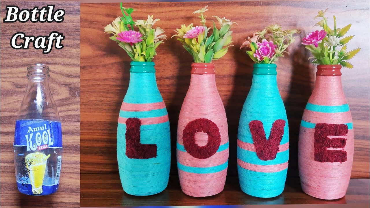 Amul kool bottle Craft/ Best out of waste idea/ Bottle Art ...