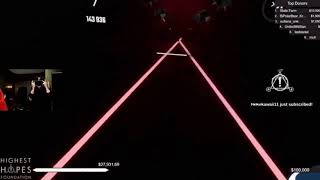 Brendon Urie being hillarious while playing Beat Saber