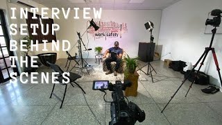 Behind the scenes interview setup Advanced EHS Concepts
