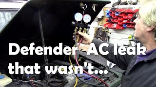 Athlete Statistics Defender AC repair. Was informed of a leak, but it wasn't....