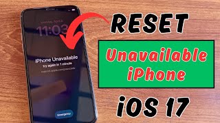 How To Reset Unavailable iPhone Passcode Without Computer ioS 17 | Disabled iPhone Fixed 100%
