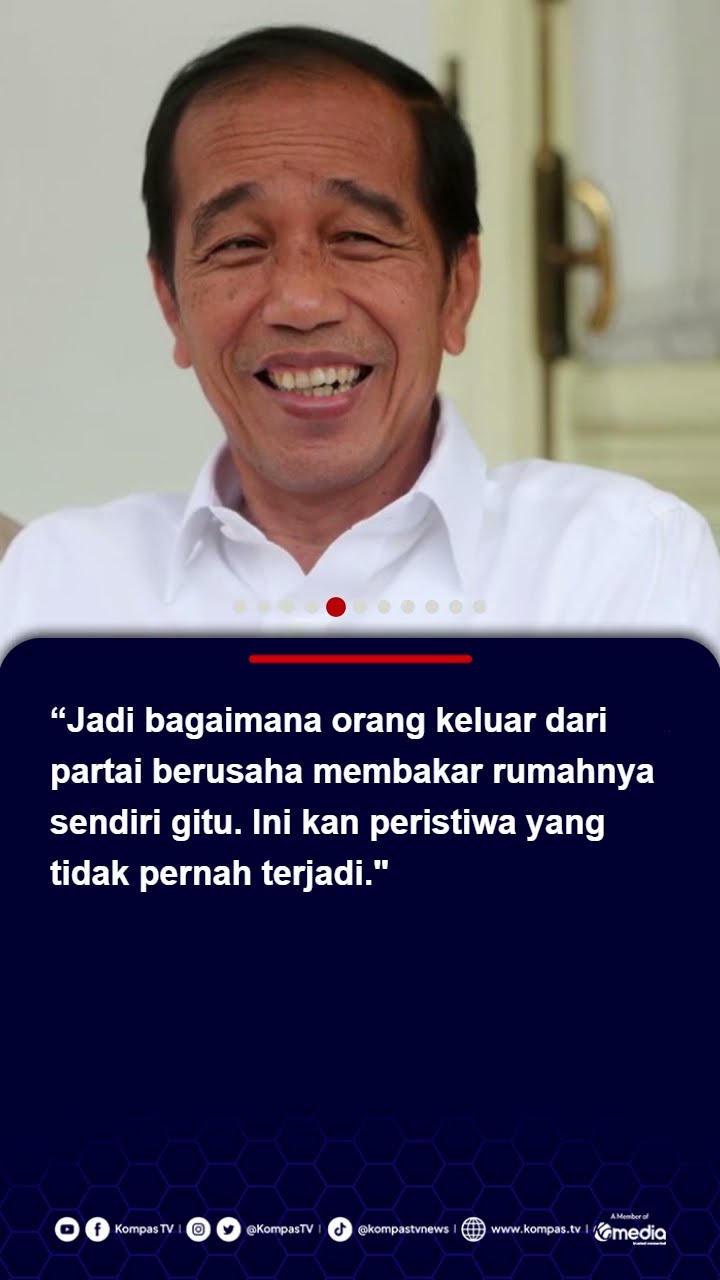 Politikus PDI-P: Jokowi Berupaya Membakar Partai yang Telah Mengusungnya Jadi Presiden #jokowi