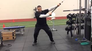 Base Cable Chop with Pallof Press