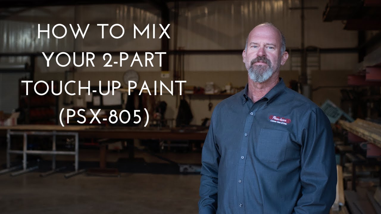 How to Mix TwoPart Touchup Paint YouTube
