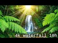 Peaceful Waterfall with Rainbow — 10 Hour Calming Loop for Meditation & Mindfulness