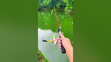 Cần câu lancer siêu mini hoà lk | vào cước trục câu máy | cần mini ngắn như cái đũa cả | nhỏ gọn?