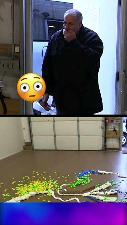 domino toppling PRANK