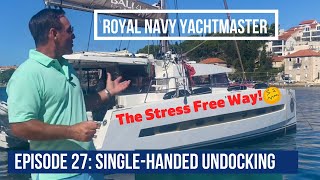 Single-handed UNDOCKING Med Moor Stern-to | Bali 41 | Milna, Croatia by Royal Navy Yachtmaster 759 views 1 year ago 7 minutes, 58 seconds