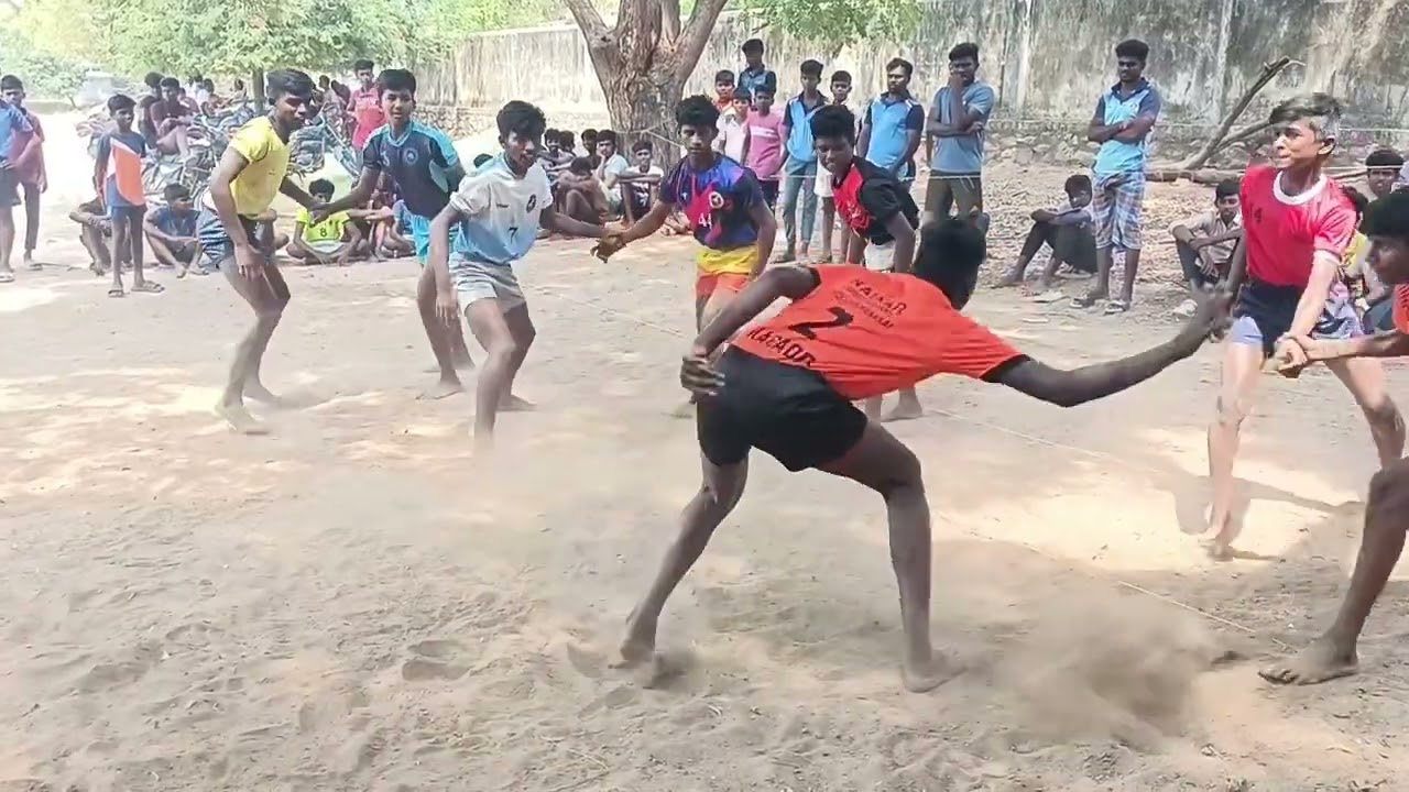 ஆழ்வார் திருநகரி கபடி போட்டி  நயினார் அகாடமி  &  மழவை அகாடமி 