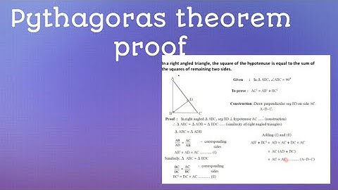 Proof of Pythagoras Theorem/class 10 maths/theorem/maharashtra state board/ssc exam/class10 geometry
