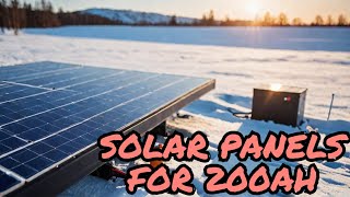 How many solar panels do you need to charge a 200Ah battery? In January end of winter