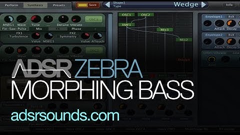 U-he Zebra - Make Big Morphing Bass Sounds - How To Tutorial