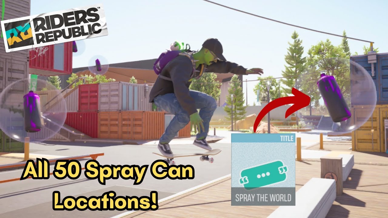 All 50 Spray Can Locations in Riders Republic! Weekly Challenges! YouTube
