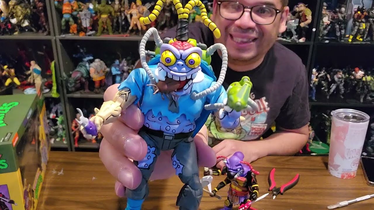Neca TMNT 2pack Anthrax and Scumbug figure unboxing