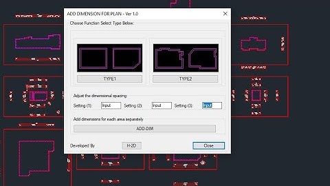 Autolisp - FastLisp#10 (Tool  Add Dimension For Plan So Fast)