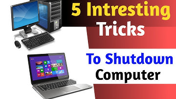 5 Tricks to Shutdown Computer | How to shutdown computer | Computer Shutdown Kaise Kare
