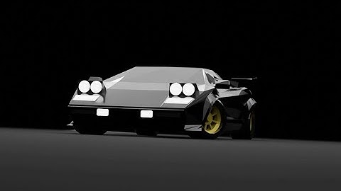 COUNTACH - 3d Blender Animation