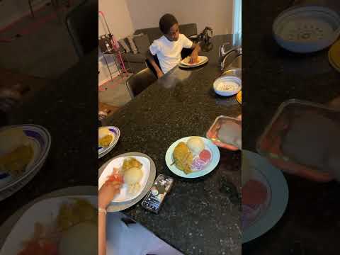 HOW THE FAMILY ENJOYED THE GRILLED TILAPIA WITH THE BANKU YUM Cooking 