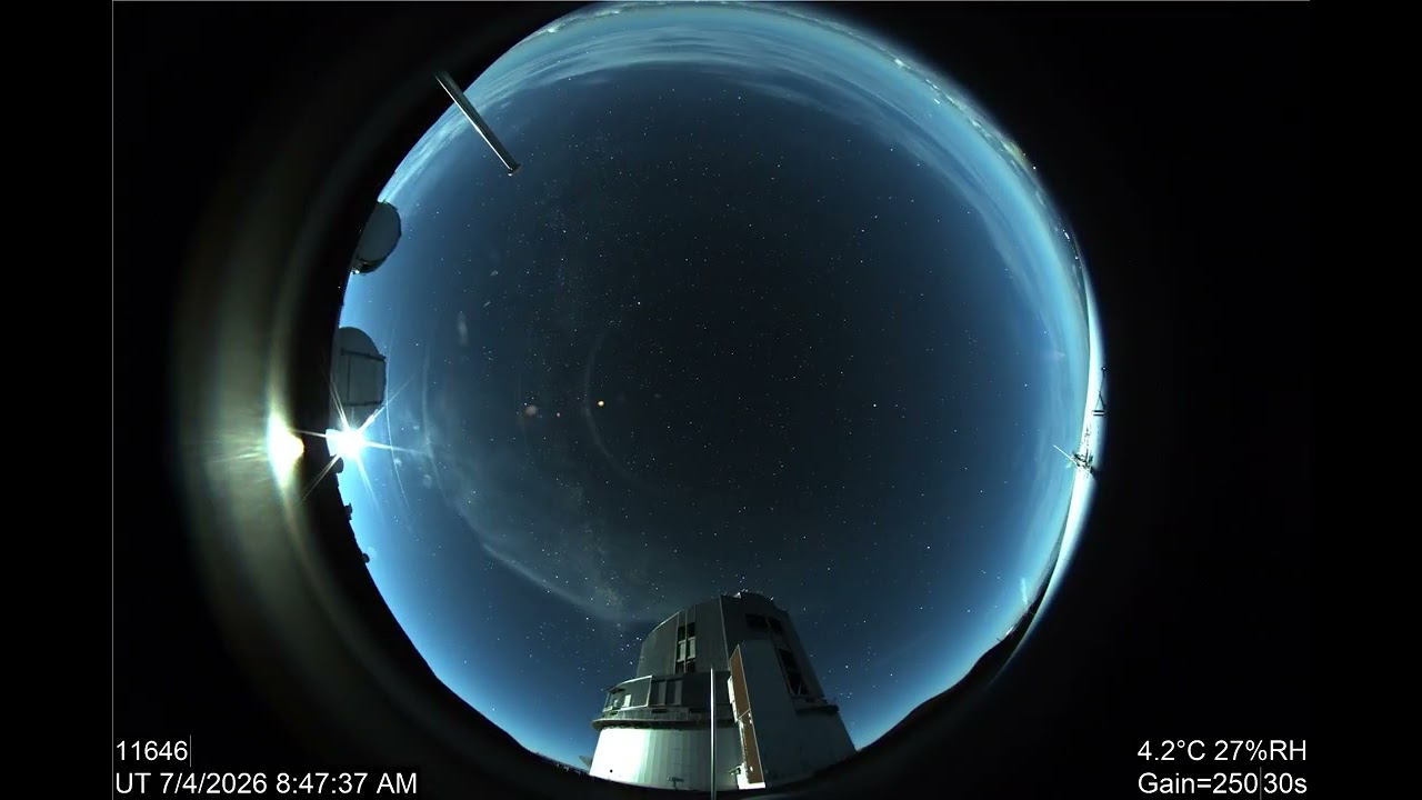 Subaru All-Sky Camera, July 4, 2026 UT/ すばる望遠鏡全天モニタ動画