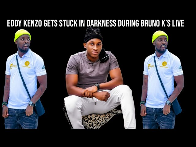 Eddy Kenzo runs out of light during Bruno K's TikTok live, gets stuck in darkness.