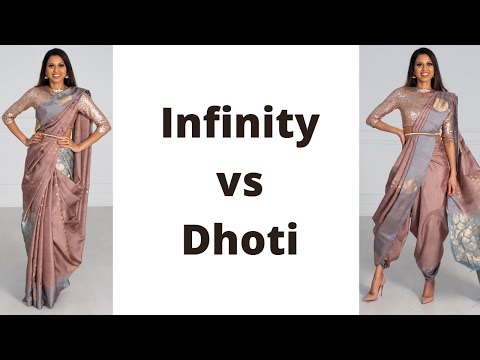 How to Infinity drape Satin Silk Saree #shorts