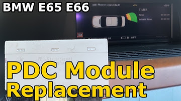 BMW 7 Series E65 E66 760li 750li 745li 750i 745i PDC Parking Distance Control Module Replacement