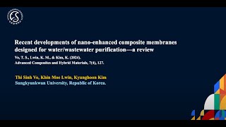 35 Recent developments of nano enhanced composite membranes designed for water wastewater purificati