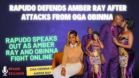 Kennedy Rapudo Comes The Rescue of His Wife Amber Ray as Beef with Oga Obinna Gets Ugly