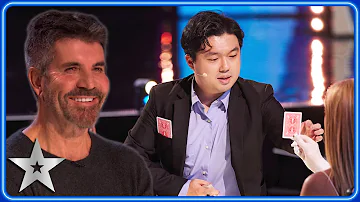 CHARMING magician delivers MASTERFUL sleight of hand magic! | Auditions | BGT 2023