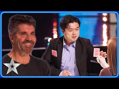 CHARMING magician delivers MASTERFUL sleight of hand magic! | Auditions | BGT 2023