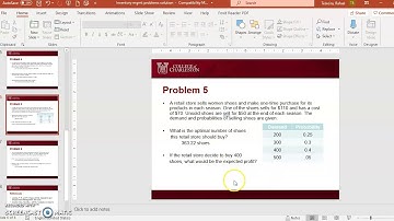 Problem 5 solution of the single-period inventory model