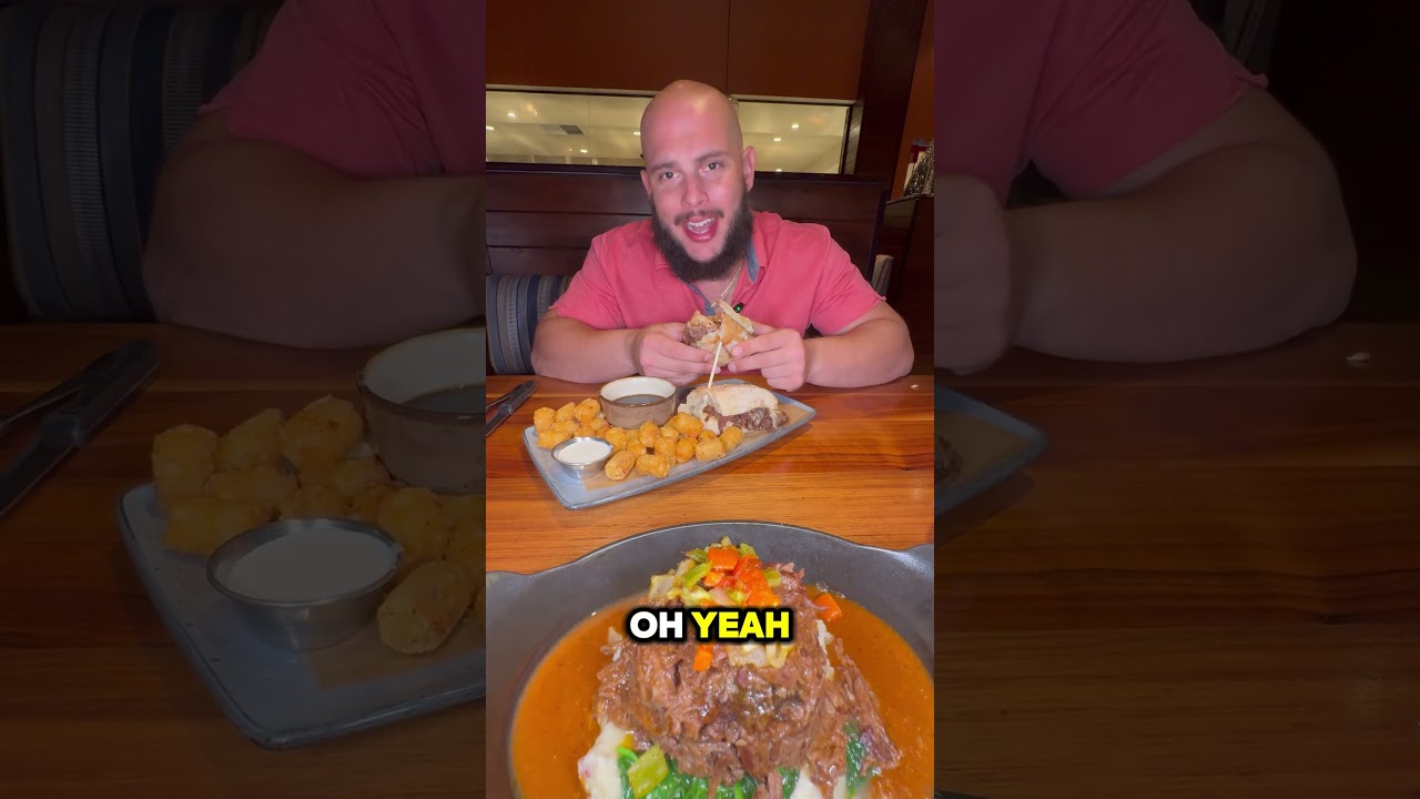 “Brusselsprouts + Lemon Pepper Tots & Pot Roast Beef Dip at Lazy Dog Boca?! 🍔🔥 | JoshEatsFL”  