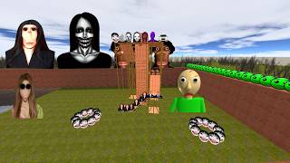 BALDI VS SCARY MEMES EPIC BATTLE - INSANE MONSTER RAMPAGE #roblox #gmod #nextbot