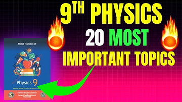 Physics Class 9 FBISE Most Important Topics & Questions 💯