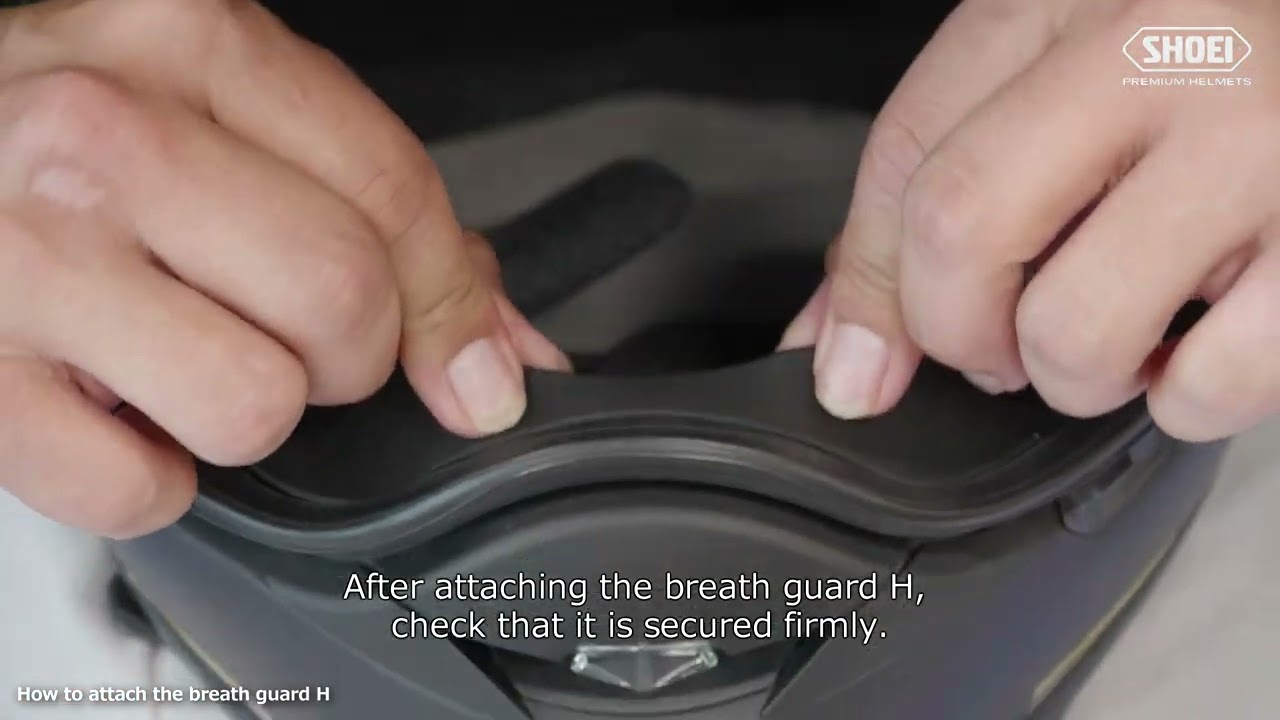 helmet breath deflector shoei [ SHOEI Official ] How to attach and remove the breath guard H