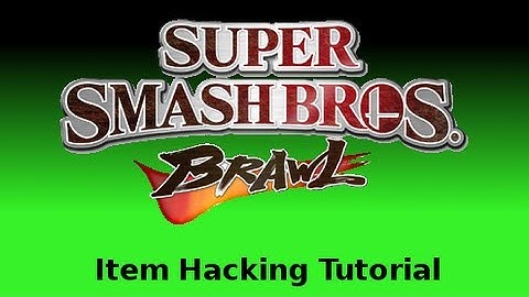 Super Smash Bros. Brawl Item Hacking Tutorial