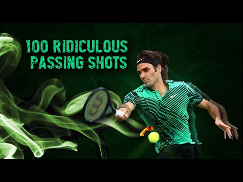 Roger Federer - 100 Ridiculous Passing Shots