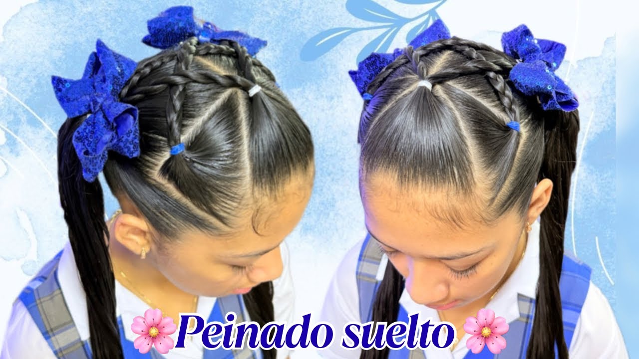 😍🥰 Peinado fácil para la escuela 