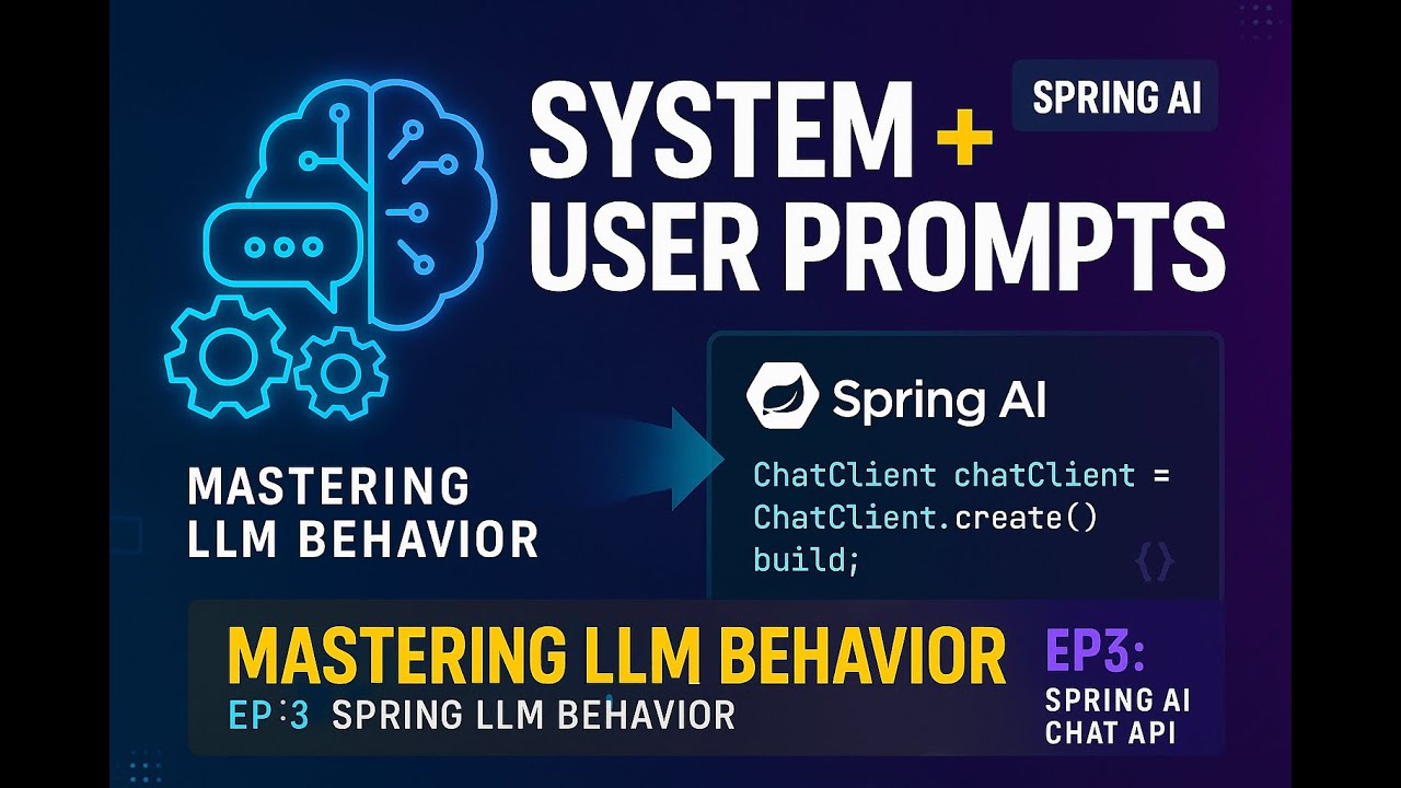 EP3: System Prompts Explained: Spring AI Chat API Tutorial - YouTube