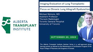 Imaging Evaluation Of Lung Transplants Focus On Chronic Lung Allograft Dysfunction